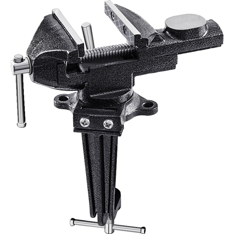 Woodworking Quick Release Vise - クイックリリース両用鋳鋼製ベンチバイス360 ° 木工、金属加工、DIY修理用回転テーブルクランプバイス