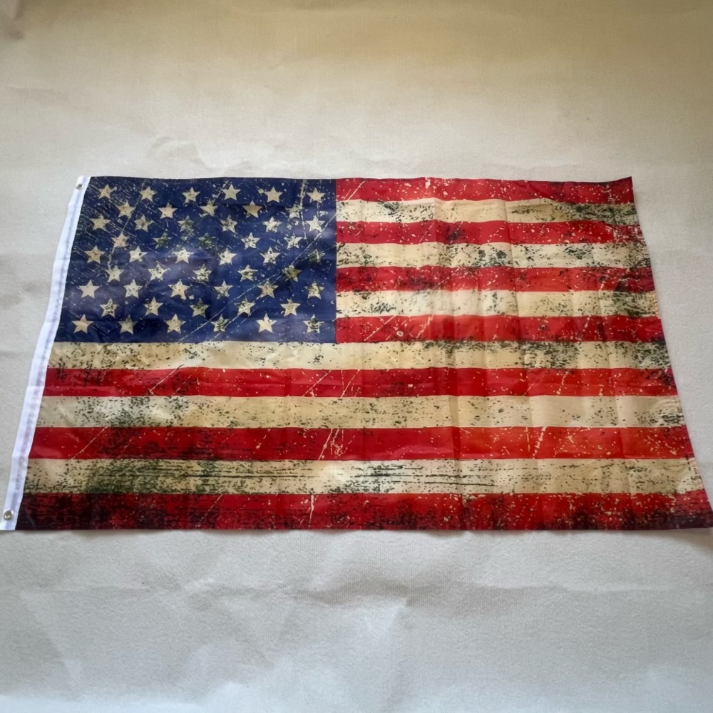 Woodworking Usa - YIXIN 3x5フィート 90X150cm アメリカ製 ヴィンテージスタイル ティーステイン加工