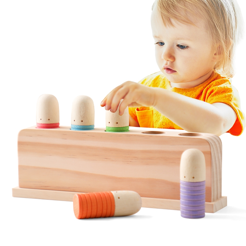 Woodworking Usa - 子供のための木製の顔の認識のおもちゃ,さまざまな色のトレーニング,認識と調整の組み合わせ,赤ちゃんのおもちゃ
