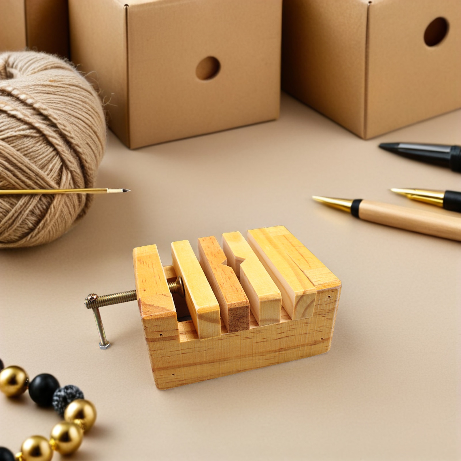 Woodworking Class - 木製クランプ彫刻バイスシール彫刻装置耐久性のある木工固定ツールスタンプストーンセットハンドクラフトシールクランプ彫刻