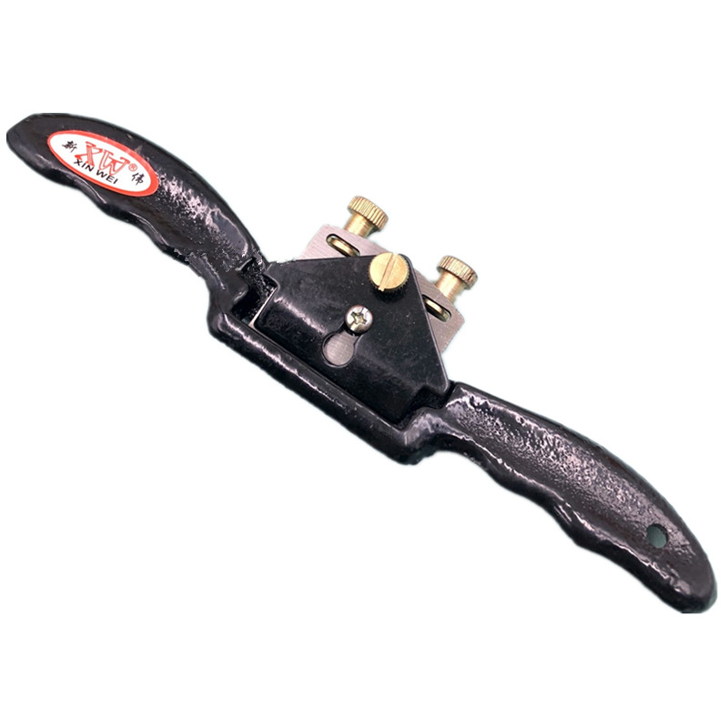 Woodworking Class - ハンドル付き木工大工木製40mm/60mm金属鋼製ベンチプレーン、平底エッジバードプレーナー手動プッシュDIYツール