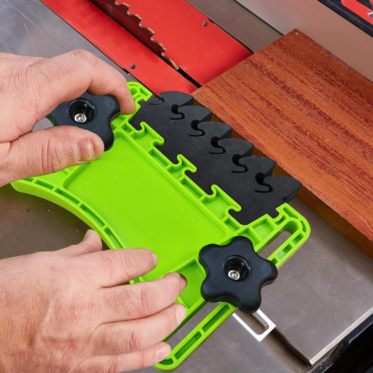 Woodworking Kumiko - ルーターテーブルおよびバンドソー用フェザーボード - 高い材料供給用のEVAフェザー付き積み重ね可能なフェザーボード木工ツール