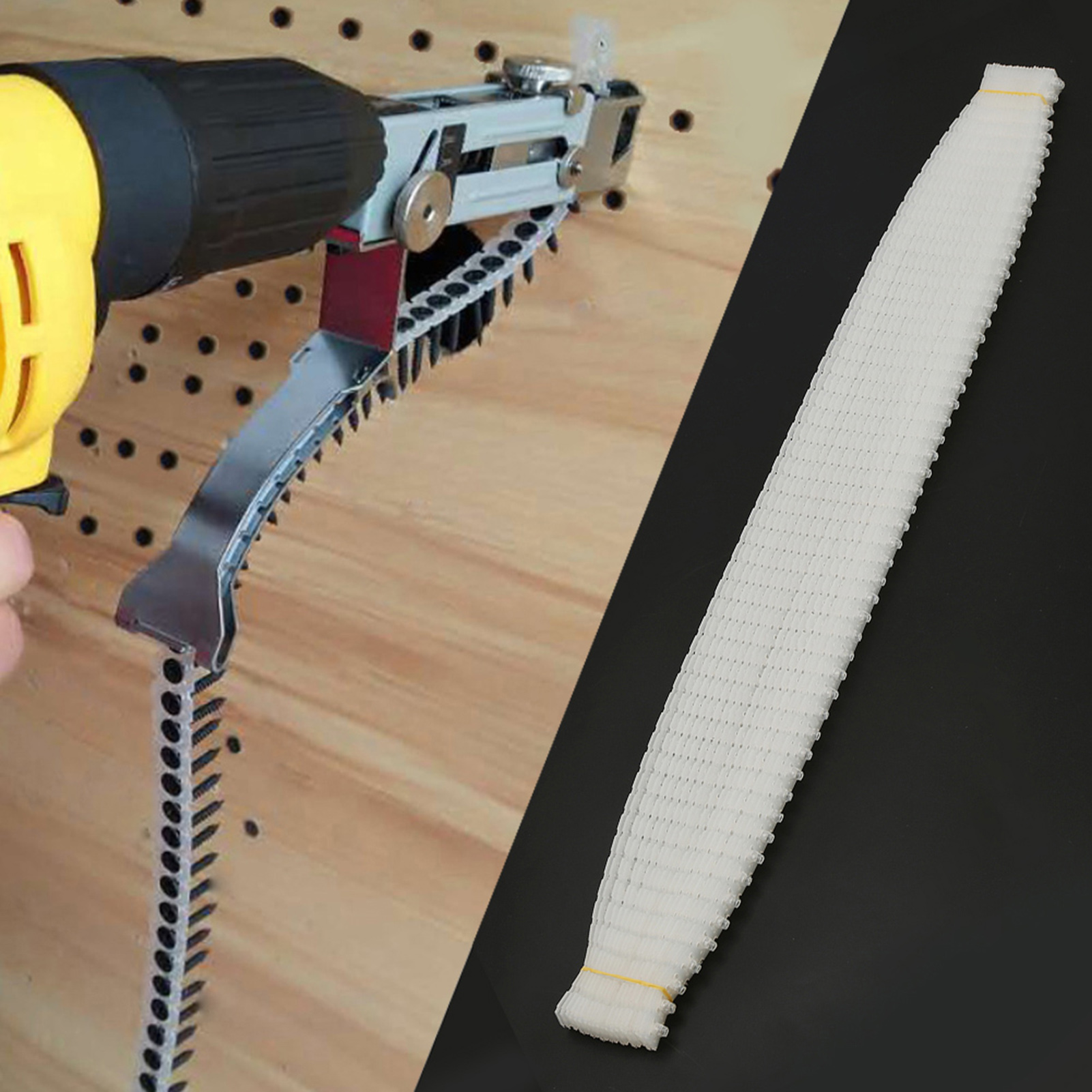 Woodworking Nail Gun - チェーンベルトリチウム電池自動釘供給ガンアダプターネジ空チェーンベルト木工ツール釘供給チェーンベルト