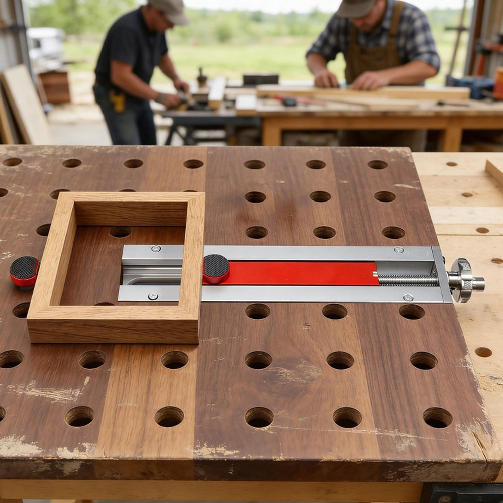 Woodworking Quick Release Vise - 木工ベンチテールバイスクイックリリースクランプベンチバイスクランプDIYワークベンチテーブルクランプ用安全固定ツール