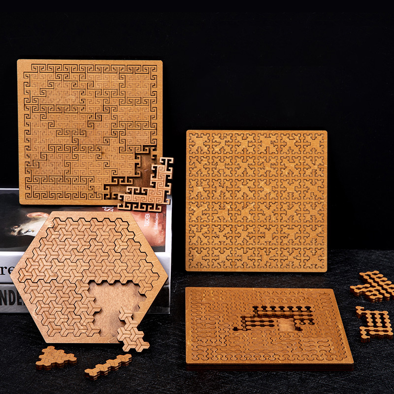 Woodworking Jigsaw - 不可能な木製パズル 大人向け IQ パズル 不可能なジグソーパズル 頭の体操