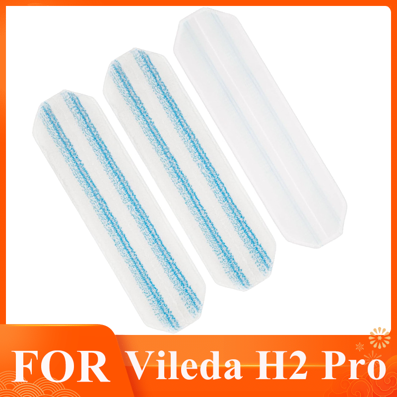 Woodworking Vacuum Press - 交換用雑巾 Vileda H2prO フラットモップシステムに適合、洗える再利用可能なマイクロファイバーモップパッド | 木の床、ビニール、タイルに安全
