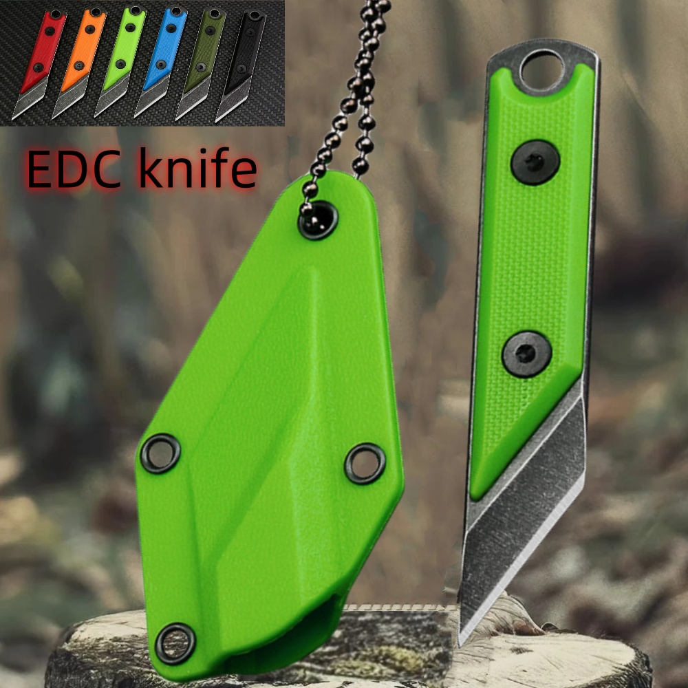 Woodworking Usa - USA-D2屋外ネックレスg10ハンドルストレートナイフ、ポケットedcツール、オフィスユーティリティナイフ、紙カッター、エクスプレスナイフ