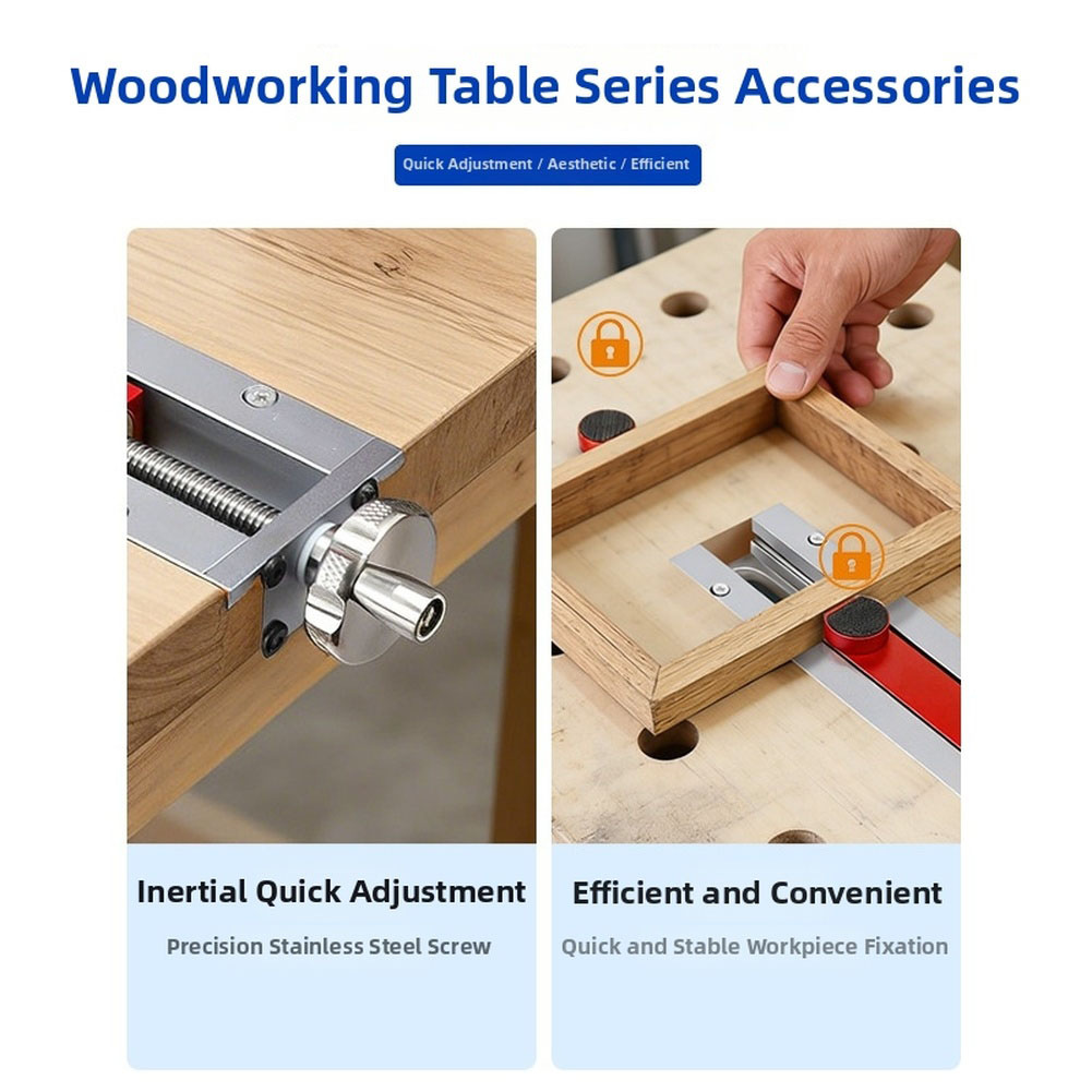 クイックリリーステールバイスクランプ CNC アルミ合金 0 - Woodworking Quick Release Vise のレビューと価格