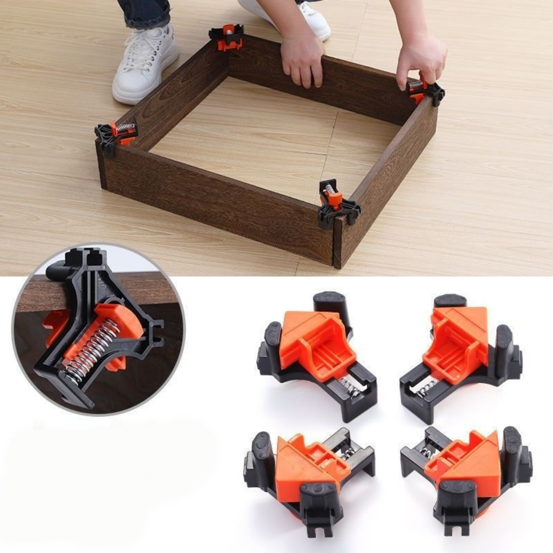 4個 90 °   直角クランプ固定クリップ額縁コーナークラ - Woodworking Essentials のレビューと価格