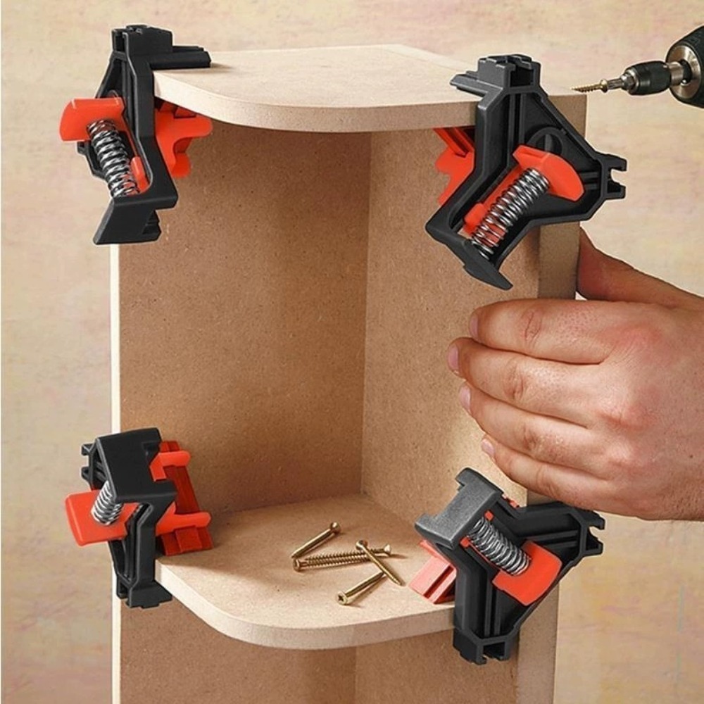 4個 90 °   直角クランプ固定クリップ額縁コーナークラ - Woodworking Essentials のレビューと価格