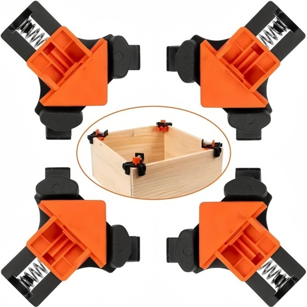 4個 90 °   直角クランプ固定クリップ額縁コーナークラ - Woodworking Essentials のレビューと価格