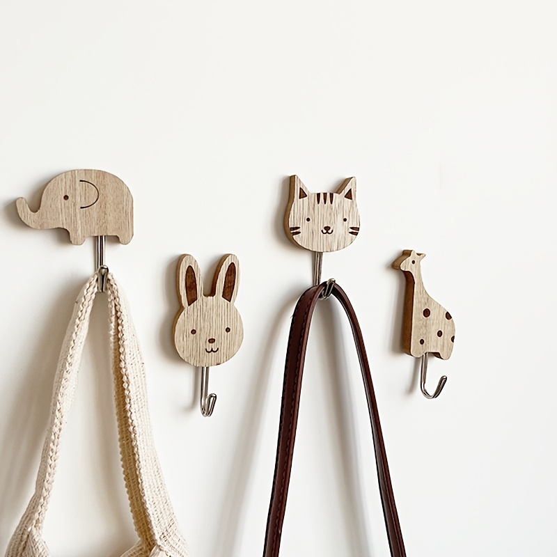 4個入り壁掛けハンガー、簡単設置、コート、タオル、スカーフ、 - Woodworking Rabbet のレビューと価格