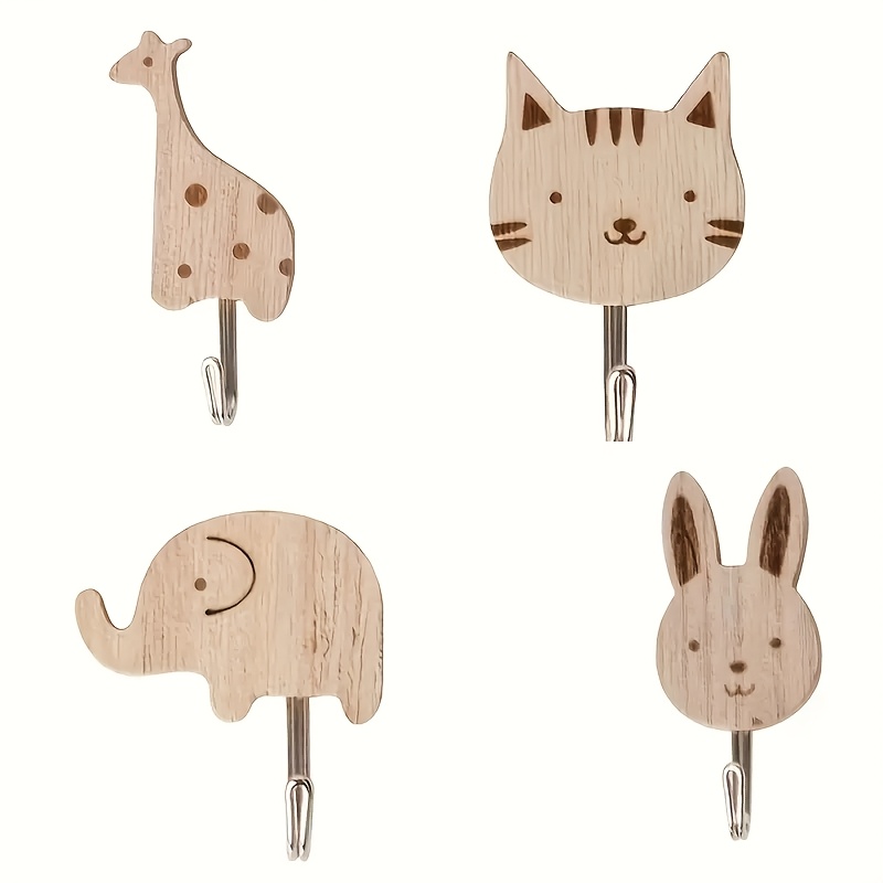 4個入り壁掛けハンガー、簡単設置、コート、タオル、スカーフ、 - Woodworking Rabbet のレビューと価格
