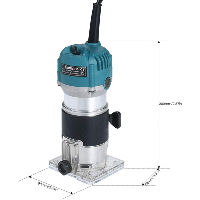 電動トリマー木工800W 30000rpmウッドルーターマシ - Woodworking Usa のレビューと価格