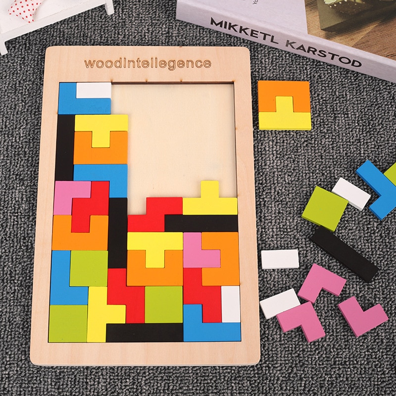 新しい 1 セット木製ブロックパズル頭の体操おもちゃタングラ - Woodworking Jigsaw のレビューと価格