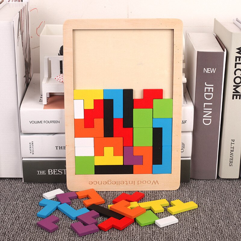 新しい 1 セット木製ブロックパズル頭の体操おもちゃタングラ - Woodworking Jigsaw のレビューと価格