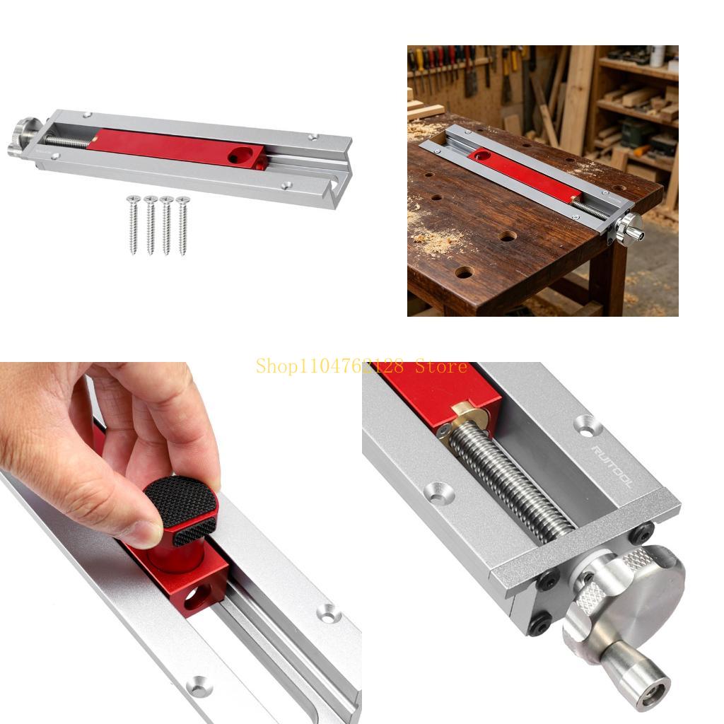 陽極酸化仕上げ木工ベンチクランプ付きクイック調整可能なテール - Woodworking Quick Release Vise のレビューと価格