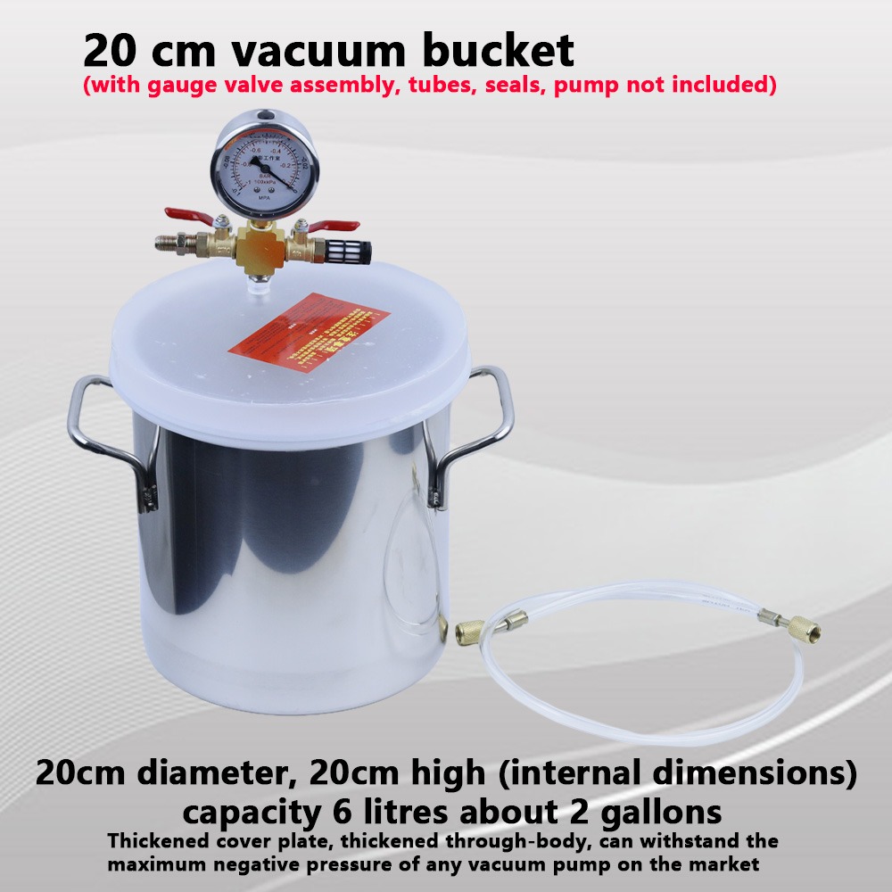 6Lアップグレード強化ガラス蓋真空脱気チャンバー、木材、樹脂 - Woodworking Vacuum Press のレビューと価格