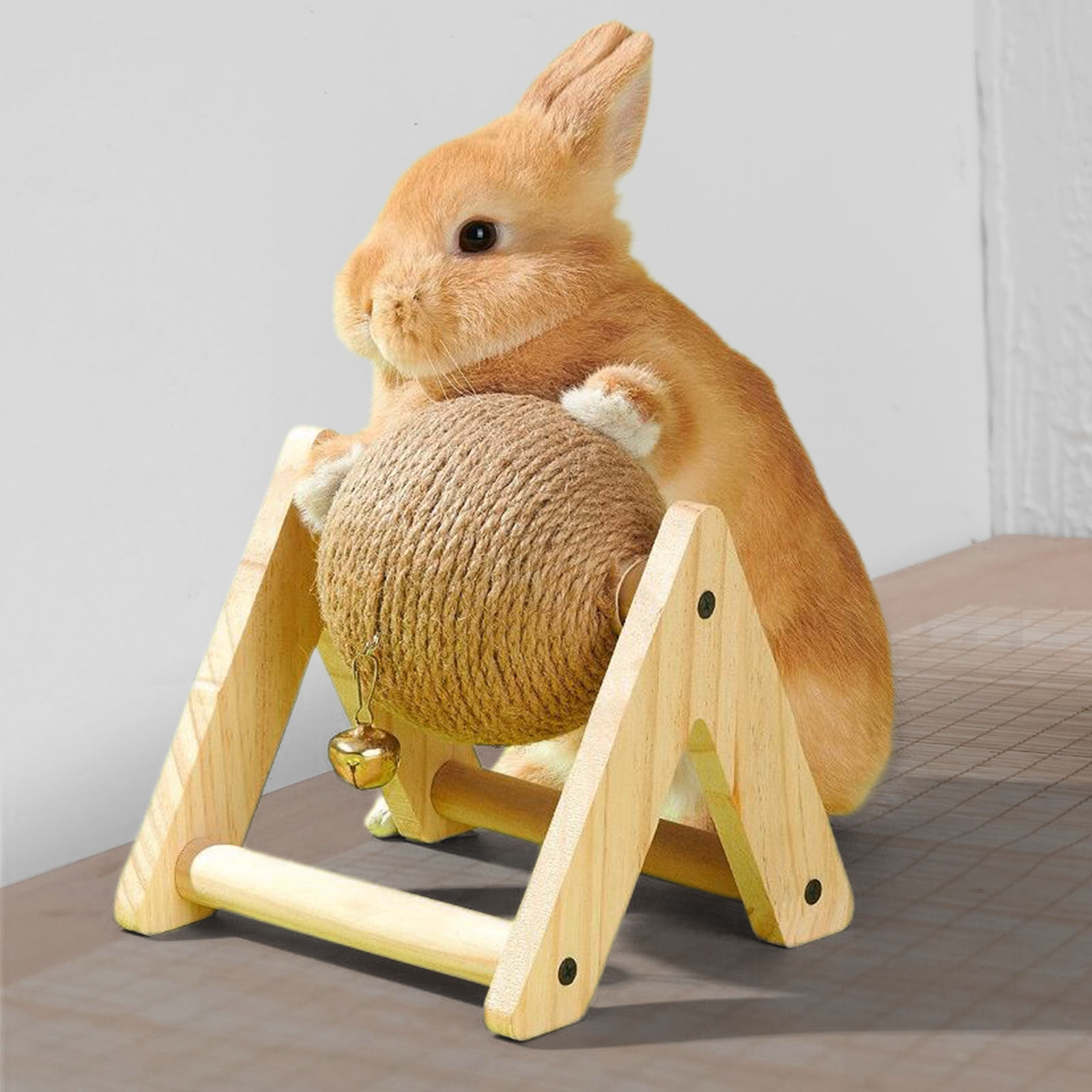 ウサギ用の研削爪ボール,転倒防止おもちゃ,サイザル麻,耐摩耗 - Woodworking Rabbet のレビューと価格