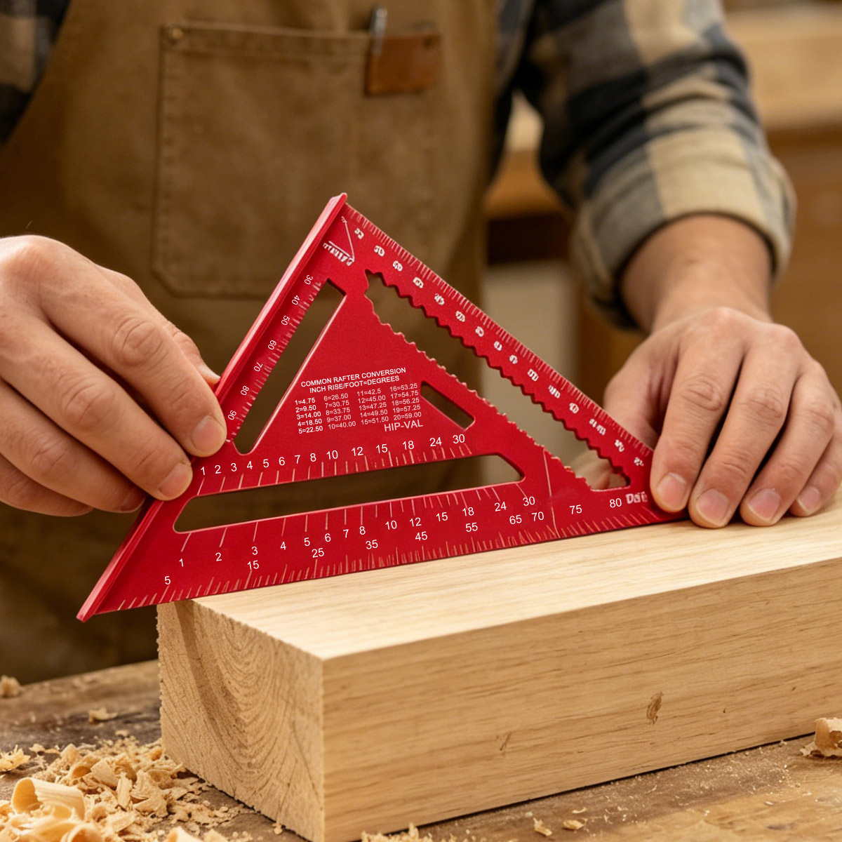 アルミ合金スピードスクエア高精度メートル三角定規木工角度測定 - Woodworking Essentials のレビューと価格
