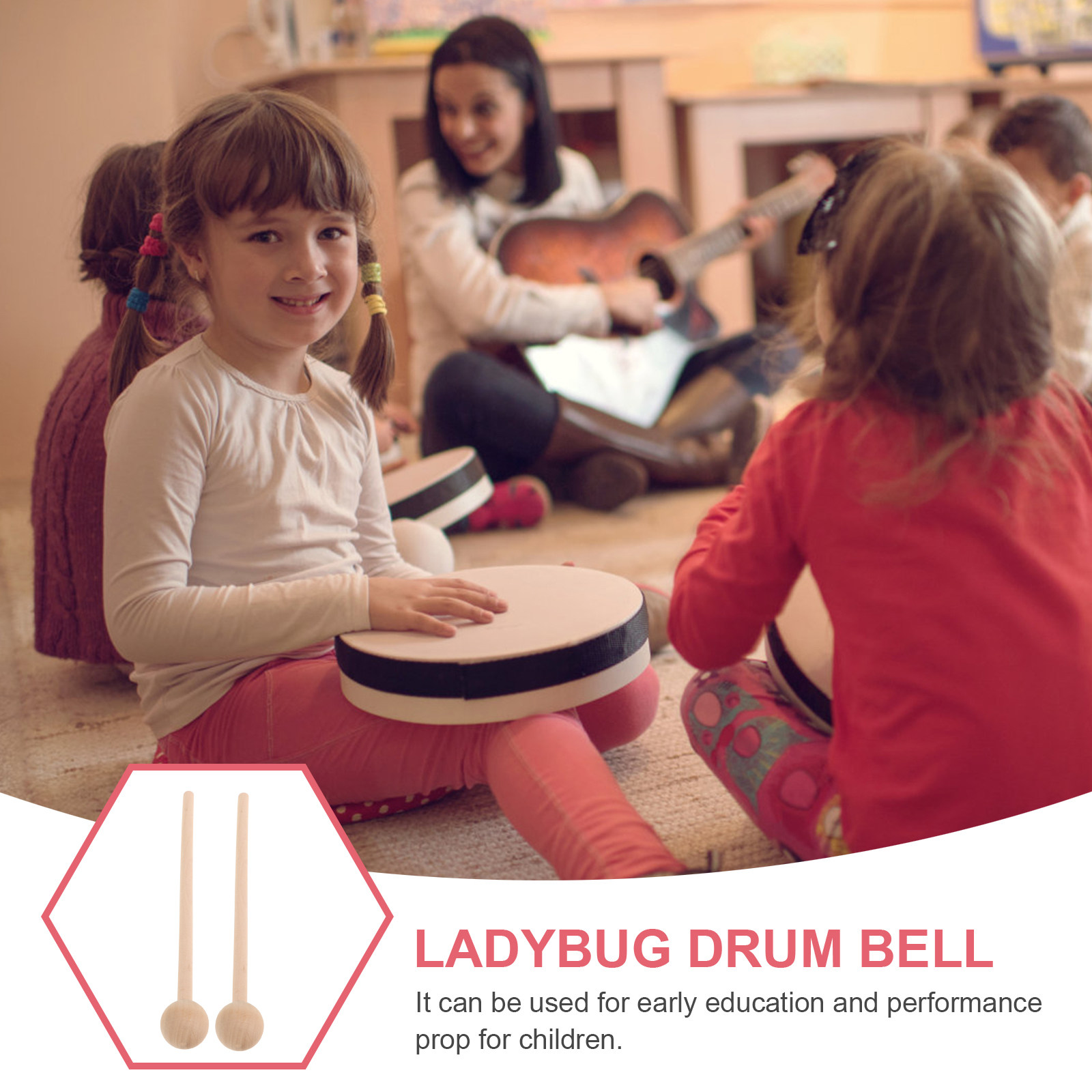 2個入り木製シロフォンマレット 子供用 幼児用 就学前音楽教 - Woodworking Xylophone のレビューと価格