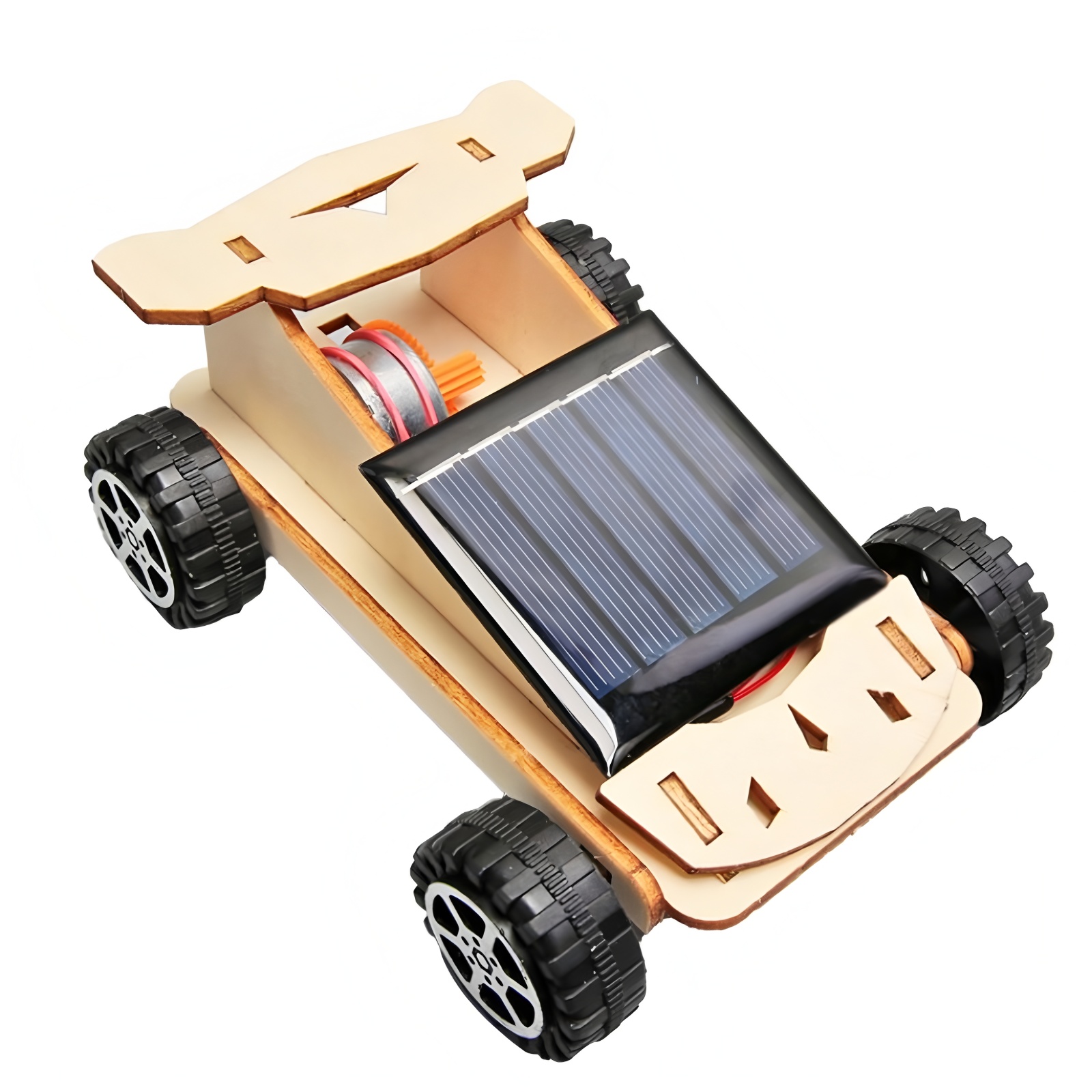 ソーラーカー、子供用DIY手作り組み立てモデル、子供用DIY - Woodworking Jigsaw のレビューと価格