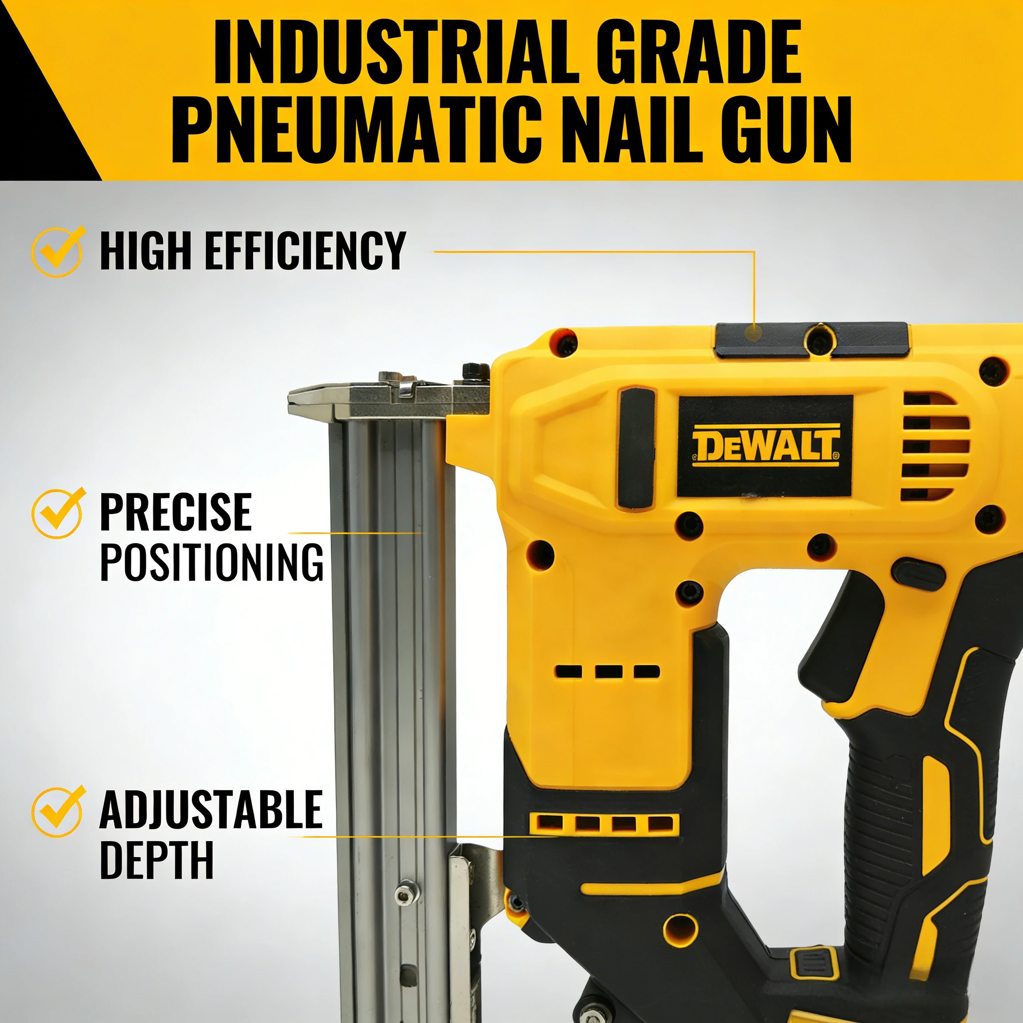 DEWALT コンパクト18ゲージコードレスネイルガン：精密 - Woodworking Nail Gun のレビューと価格