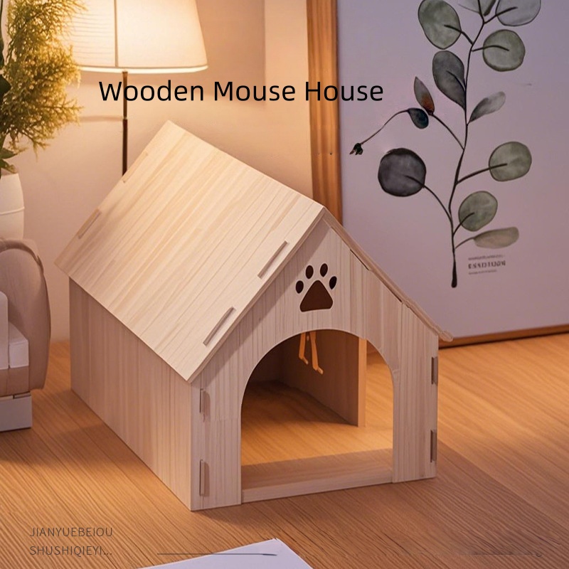 ドラゴンキャット木製ネストハウス、魔王リスデザイン、モルモッ - Woodworking Rabbet のレビューと価格