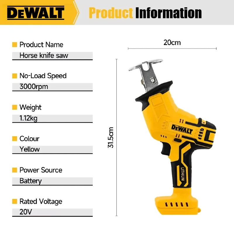 Dewalt ブラシレスレシプロソー 2800RPM 電動ソ - Woodworking Class のレビューと価格