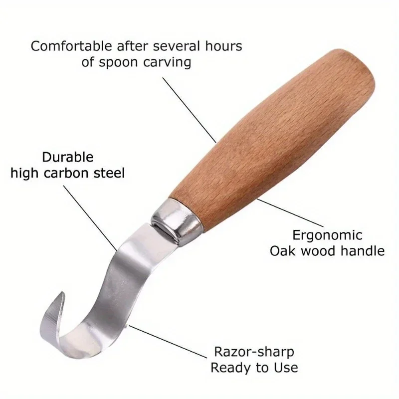 木彫りナイフ チゼルフックナイフ 彫刻ツール 人間工学に基づ - Woodworking Essentials のレビューと価格