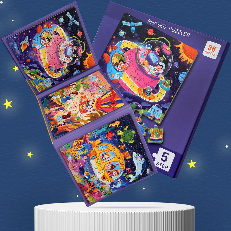 子供用磁気木製パズル漫画柄ビジーブックジグソーパズルゲーム子 - Woodworking Jigsaw のレビューと価格