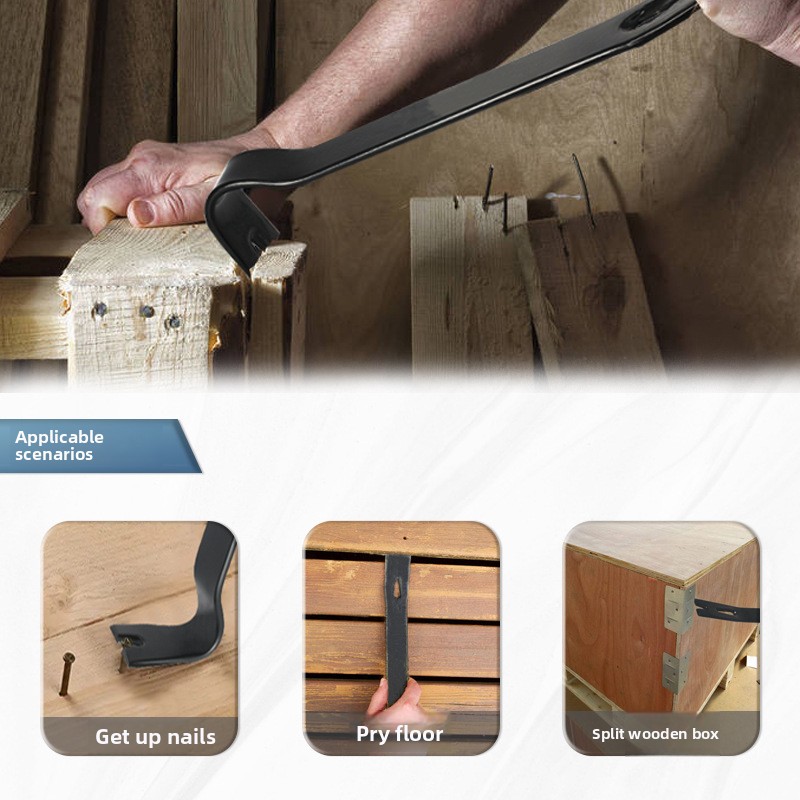 バール高炭素鋼釘抜きリムーバー木箱オープナー解体ツール人間工 - Woodworking Class のレビューと価格