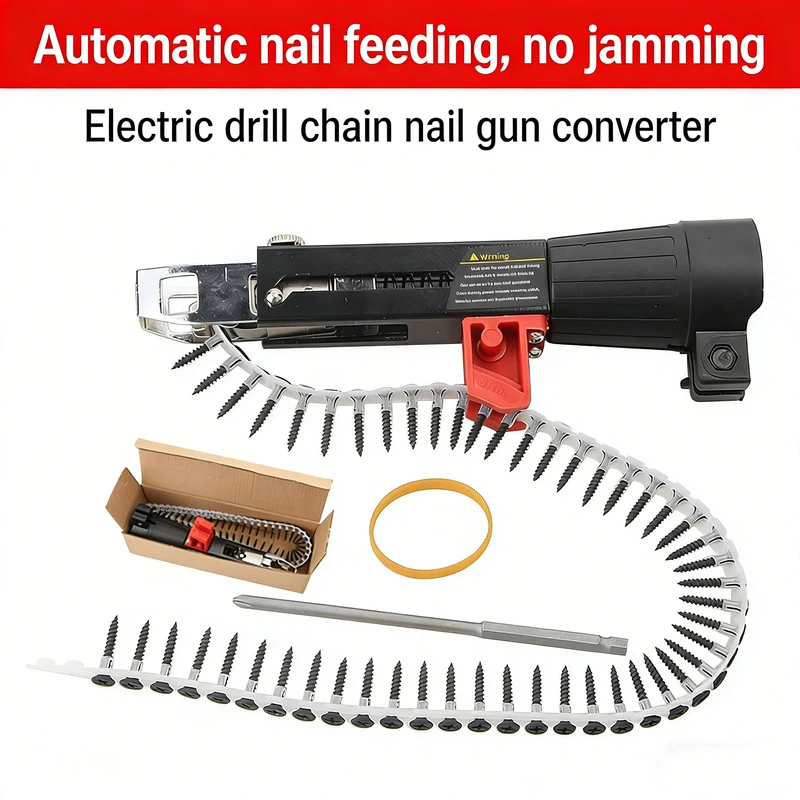 自動送りチェーンベルトスクリューガンアダプター木工用ドライウ - Woodworking Nail Gun のレビューと価格