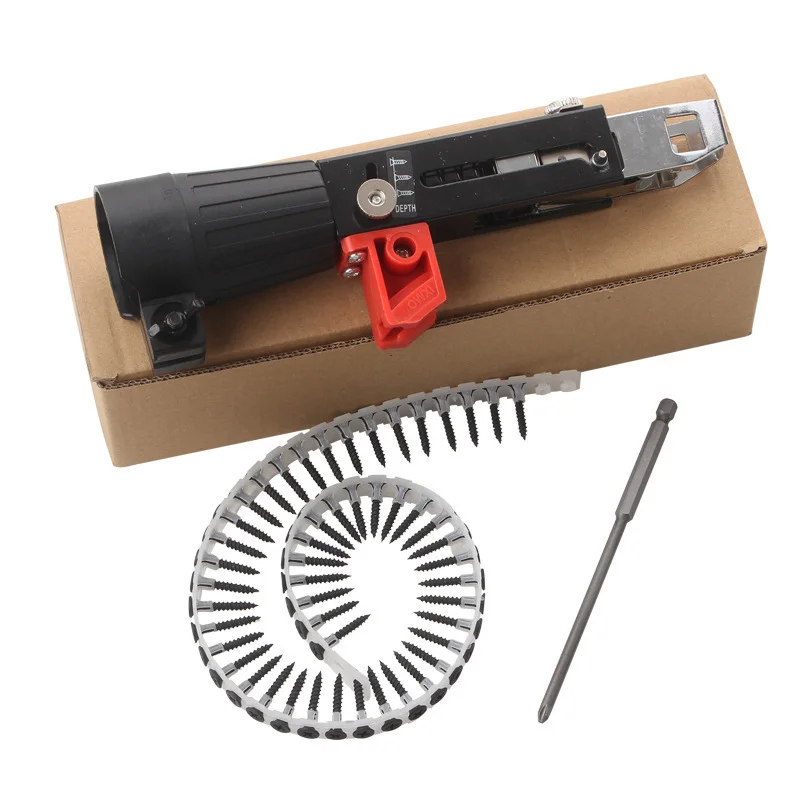 自動送りチェーンベルトスクリューガンアダプター木工用ドライウ - Woodworking Nail Gun のレビューと価格