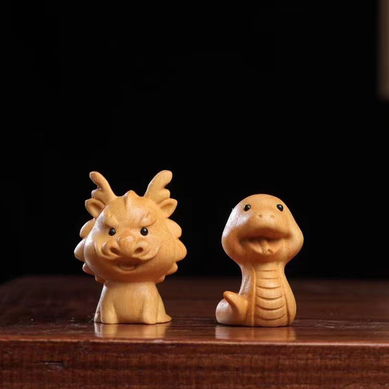 ミニかわいい木製 12 干支ヘビドラゴンラットウサギ犬ひよこ - Woodworking Rabbet のレビューと価格