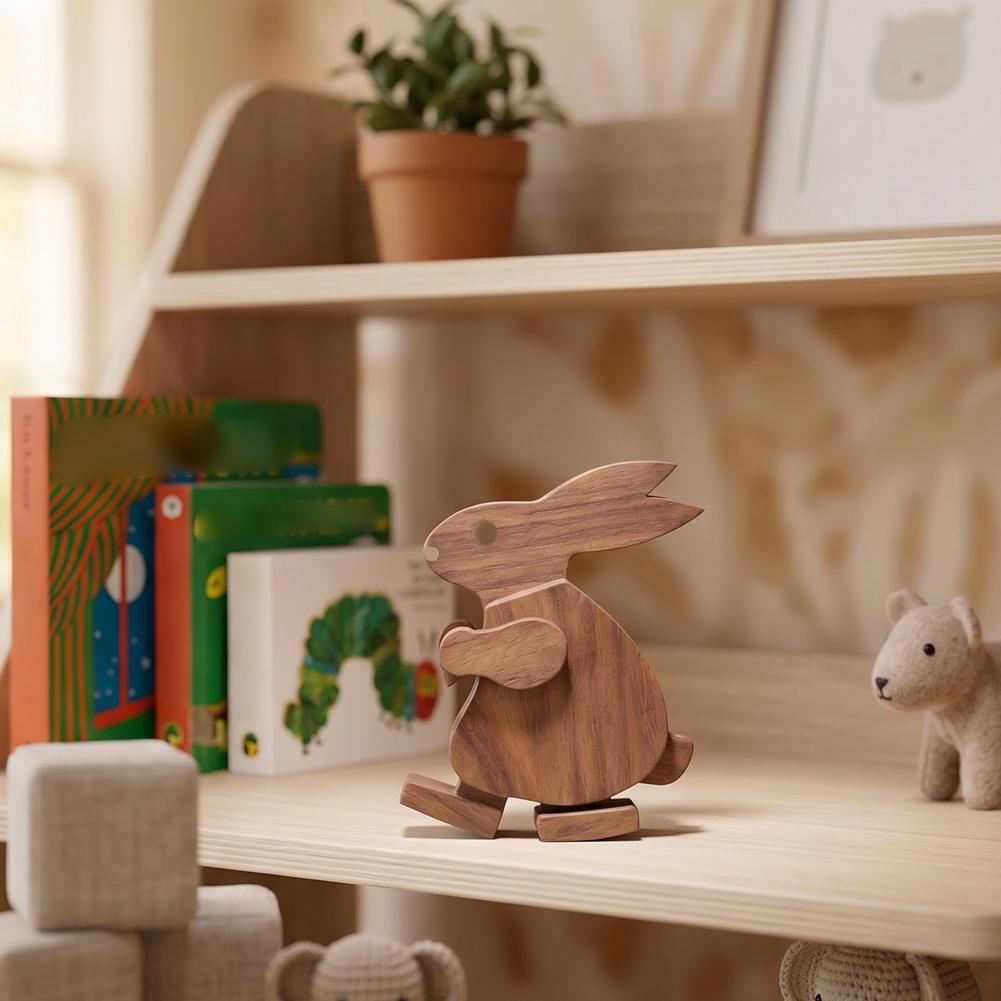 2個セット スカンジナビア風 ウッドアニマルセット 可動関節 - Woodworking Rabbet のレビューと価格