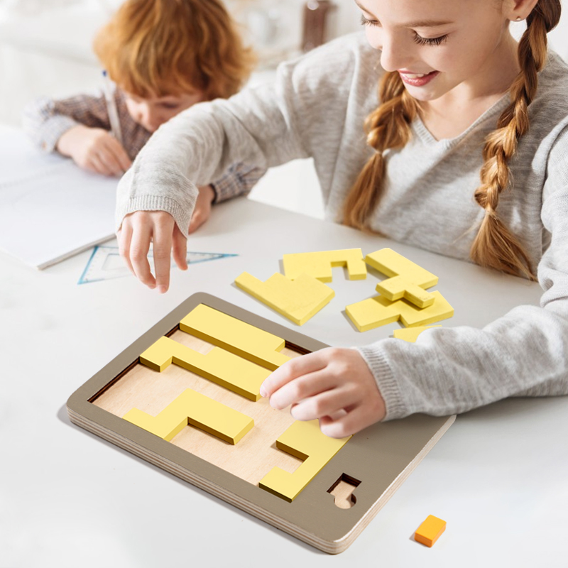 木製幾何学パズル チャレンジ不可能な脳燃焼減圧 IQ マイン - Woodworking Jigsaw のレビューと価格