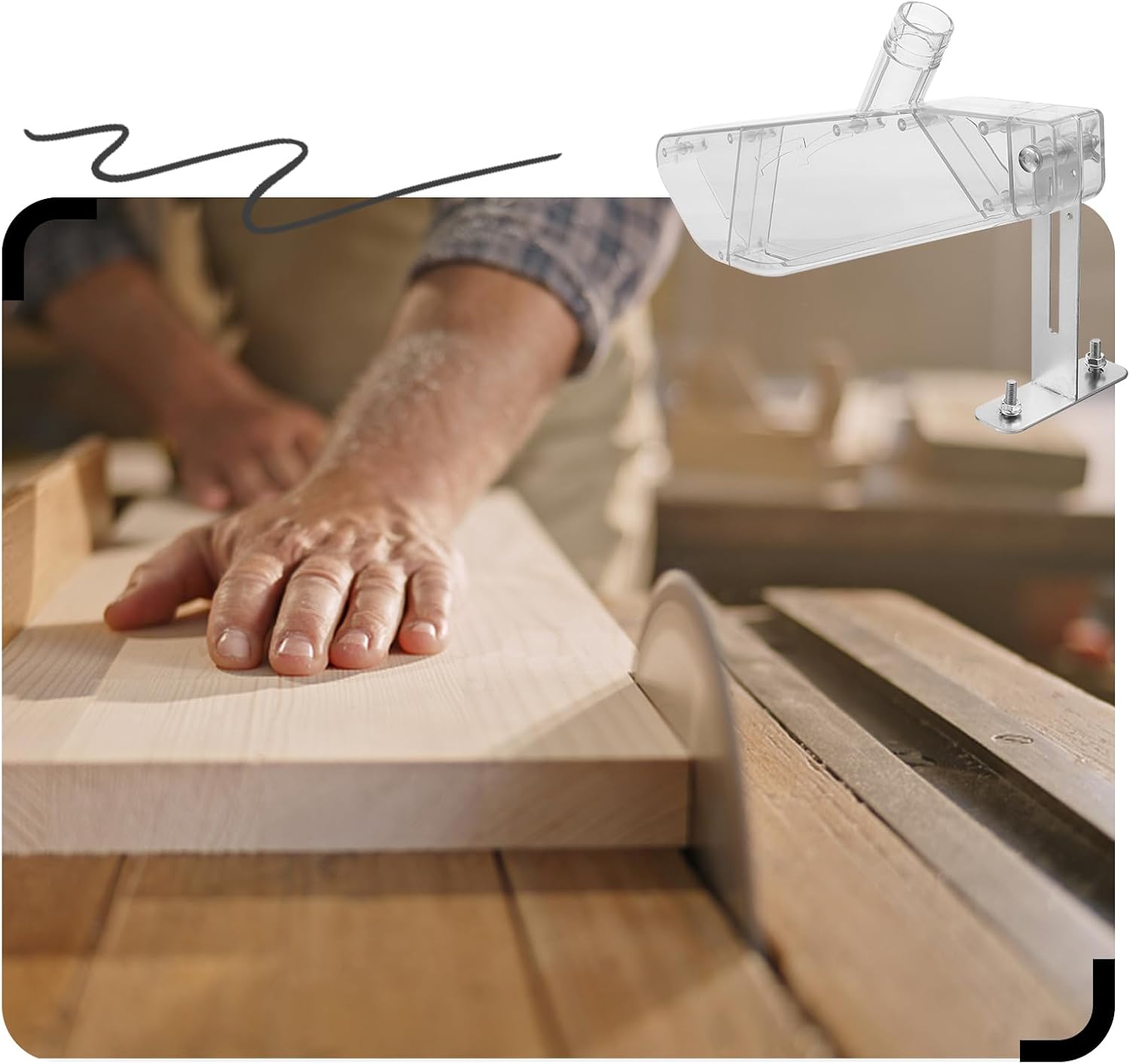木工テーブルソー保護カバー透明集塵ガード電動丸鋸用防塵透明プ - Woodworking Essentials のレビューと価格