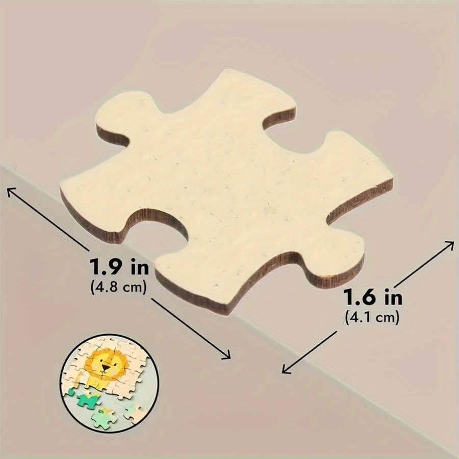 ナチュラルブラウンMDF無塗装木製ジグソーパズルチップ、DI - Woodworking Jigsaw のレビューと価格