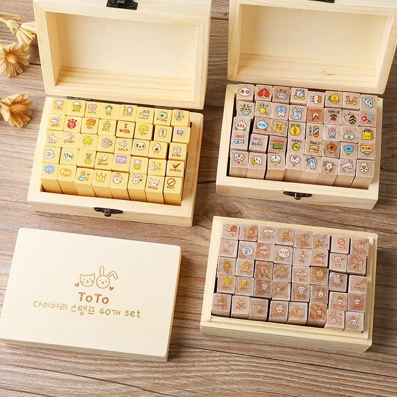クリエイティブな文房具セット,木製ボックス付き,かわいいウサ - Woodworking Rabbet のレビューと価格
